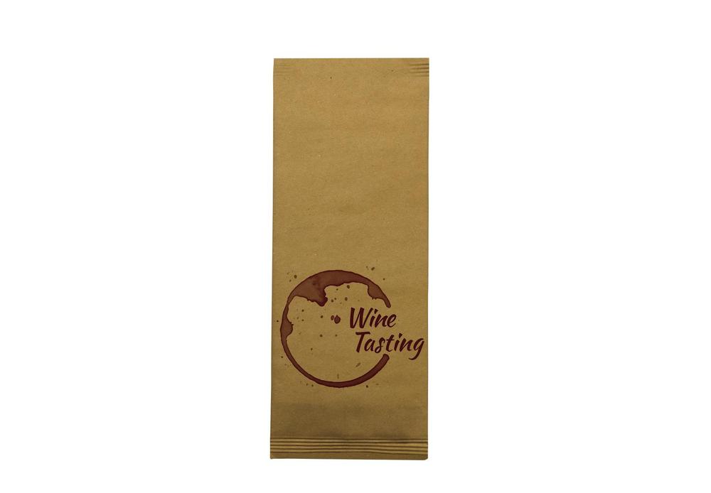 Papírová kapsička na příbory Infibra New NATUR Wine Tasting s bílým ubrouskem - 125ks