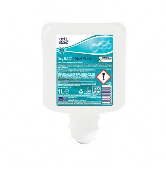 DEB Pěnové antibakteriální mýdlo OxyBac Foam Wash 1l - 1ks